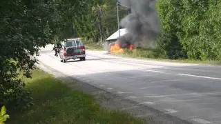 Bilbrand utanf&ouml;r hudiksvall 16/8-14
