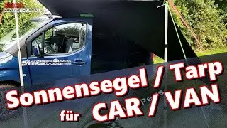 Qeedo Motor Tarp - Sonnensegel für PKW, Van oder Camper  mein Eindruck #minicamper #minicampervan