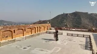 Drone view Amber fort Jaipur