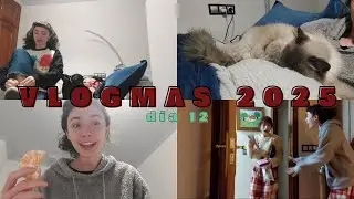 VLOGMAS DÍA 12 | Último día de prácticas, gato dormilón y asusto a Tita