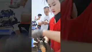 Power of Dedication: Amazing Women Workers Handling Industrial Machinery in a Factory#youtubeshorts
