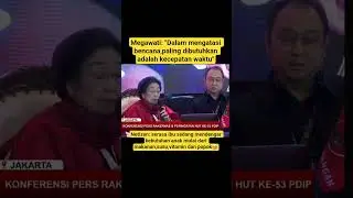 yg paling dibutuhkan adlh kecepatan waktu #shorts #megawati #pdip #bencana #beritaviral