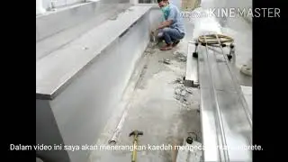 DIY Cara mudah mengecat lantai concrete menggunakan epoxy.