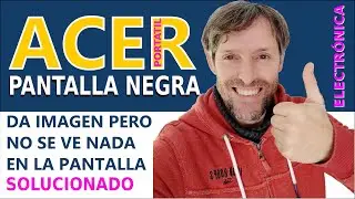 PORTATIL ACER CON PANTALLA NEGRA. NO SE VE NADA.