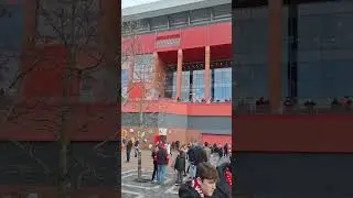 fans building up at anfield leading up to kickoff against Burnley #fyp #goviral #liverpool