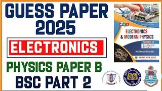 Electronics (physics paper B) BSc part 2 Important questions 2025