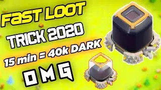 How to loot dark elixer fast 40000 Dark elixer in 15 minutes easy loot technic 2020