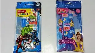 Flair creative marvel avengers vs Disney Princess stationery kit