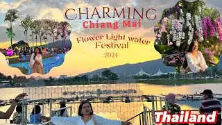 Chiang Mai Flower Festival 2024, Blooming Are Everywhere! Fantastic light and water show /Thailand