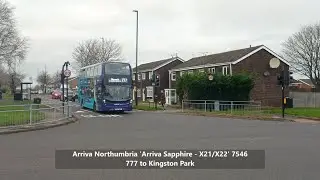 Kingston Park buses | 7546 & 7547 and 1462 777 | YJ18 DLF M71 | 26077 & 26282 X47