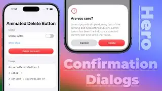 Hero Confirmation Dialogs Using SwiftUI | iOS 17+