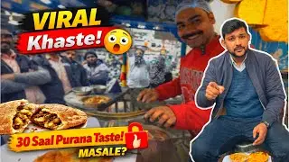 Popular Flying Khaste Wala 🔥In Kanpur | 30 Saal Purana Stall | Taste + Raaz | Shyvloggerabhi 