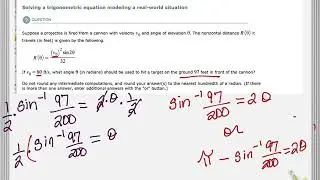 SNHU trig equation modeling real life. week 5