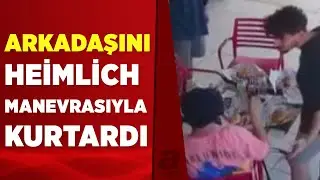 Boğazına biber kaçan genci arkadaşının heimlich manevrası hayata döndürdü | A Haber