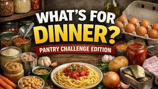 ￼What’s for dinner? Pantry challenge edition #foodchallenge #whatsfordinner 