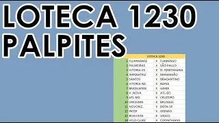 LOTECA 1230 - PALPITES DOS 14 JOGOS!!!