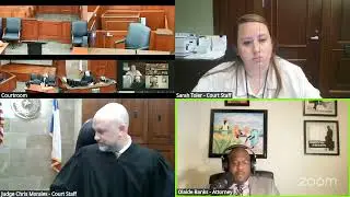 Judge Struggles with Technical Issues as Attorneys Debate Evidence and Redactions