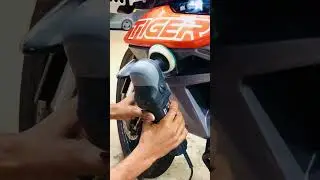 Check this Tiger raoring after our Keep blinging treatment for bike detailing and paint restoration