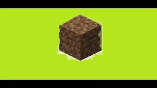 Construyo un bloque de tierra con poca visibilidad en Minecraft.
