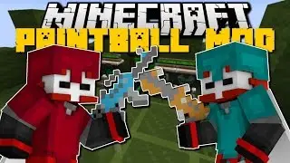 Minecraft: PAINTBALL MOD (Guns, Bases, Armors & More!) Mod Showcase