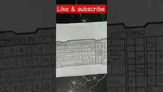 Easy keyboard drawing |school project |#shorts#ytshorts#youtubeshorts#avcreativepoint