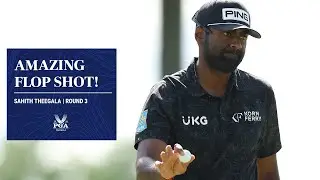INCREDIBLE Flop Shot From Sahith Theegala! | 2024 PGA Championship