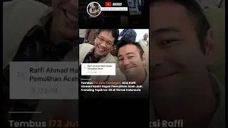 Raffi ahmad dapat tugas khusus dari presiden !! #raffiahmad #prabowo #bencanaaceh #aceh #rans