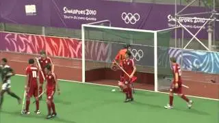 Belgium vs Pakistan - Men's Hockey Preliminary Match - Singapore 2010 Youth Games