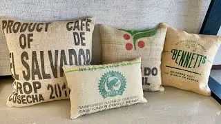 How to make Coffee Sack Cushions