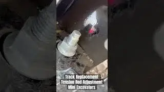 How to adjust track tension on Mini Excavators