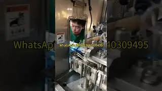 Glass water semi automatic gable top carton filling machine. 1.5L