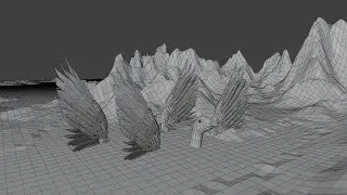 Blender Exercise 1: Wireframe Terrain Party