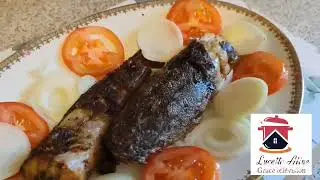 🥗Le poisson chat brais&eacute; au four, Ngolo ya kotumba.