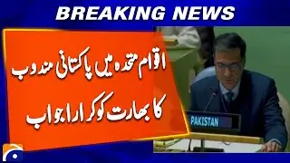 Pakistani envoy to the UN gives a stern response to India | Breaking News