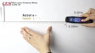 CEM iLDM-30 98ft/30m Pen-Type Laser Distance Measure with Bluetooth 4.0 APP Support