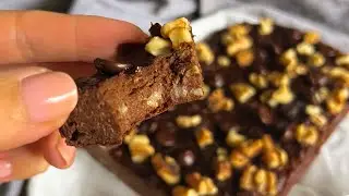Здоровые брауни с помадкой из 3 ингредиентов! 🍫