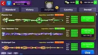 8 Ball Pool - Plasma & Thor Hammer Cues Level MAX