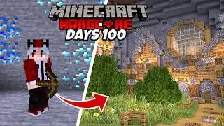 قضيت 100 يوم في ماين كرافت هاردكور داخل كهف!
