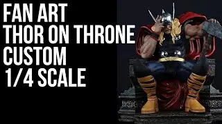 HTC - Cortes Review: Fan Art Thor on Throne Custom Statue 1/4 Scale