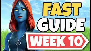 GUIDE TO COMPLETE WEEK 10 CHALLENGES FAST! UNLOCK TACTICAL MYSTIQUE! - Fortnite Chapter 2 Season 4