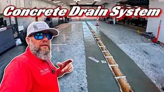 Forming and Pouring a New Concrete Drain System at a Busy Car Dealership