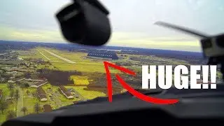 We Landed Near The GOODYEAR AIRDOCK! |Akron Fulton Airport | Cessna 182 - (ATC Audio)