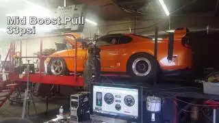 Supra turbo carnage! Turbine cuts power at the dyno shop (literally)