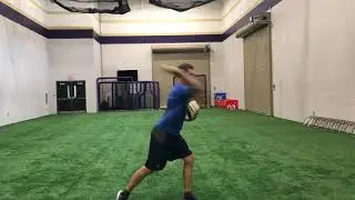 Pre game pitching warmup