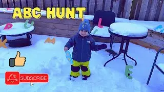 ABC Hunt in Snow | Fun with ABC | ABC with Amitoj