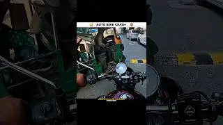 auto bike crash 🗿 #shorts #bikeride #viral #motovlog