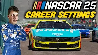 My NASCAR 25 Career mode settings! (Guide)