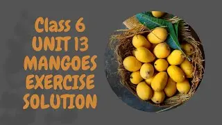 Oxford Modern English Class 6 Unit No 13 Mangoes Exercise Solution