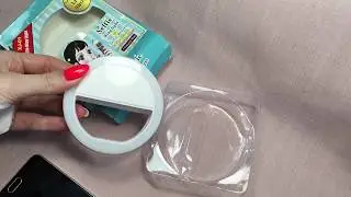 Посылка с AliExpress. Мини Селфи кольцо для телефона. Полный отзыв. Обзор