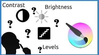 krita adjustment option | Brightness | Contrast | Levels
